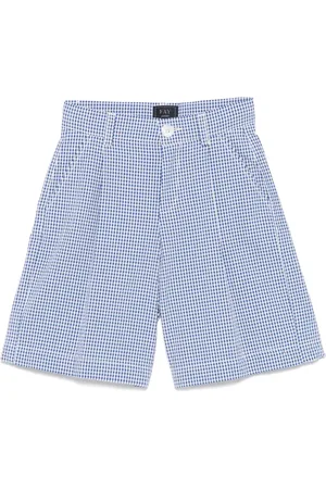 FAY Shorts con cuadros estampados