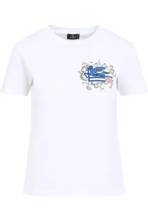 Etro Playera con bordado Pegaso