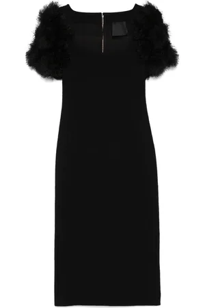 Givenchy Vestido midi con detalle de pompones