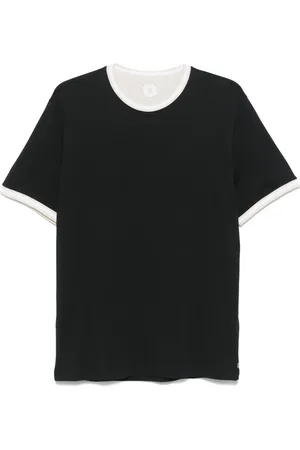 ELEVENTY Playera con borde a rayas