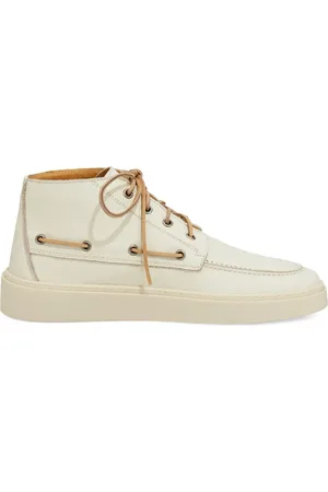 Boggi Milano Zapatos top sider de cuero
