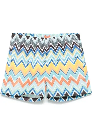 Missoni Shorts de playa con motivo en zigzag