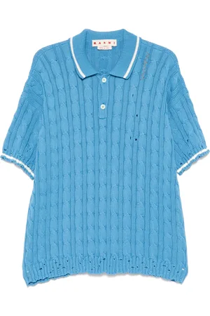 Marni Playera tipo polo en tejido de ochos