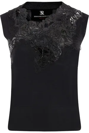 ERMANNO SCERVINO Blusa con ribete de encaje