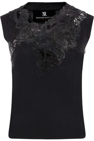 ERMANNO SCERVINO Blusa con ribete de encaje