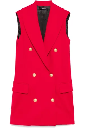 Balmain Vestido con botones en relieve