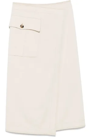 Serafini Falda midi con diseño acampanado