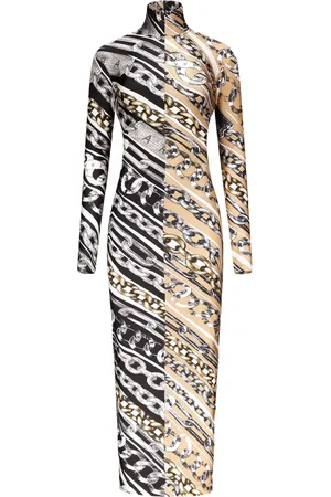 AREA Vestido con cadenas estampadas