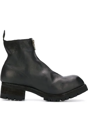 GUIDI Botines con tacón cuadrado