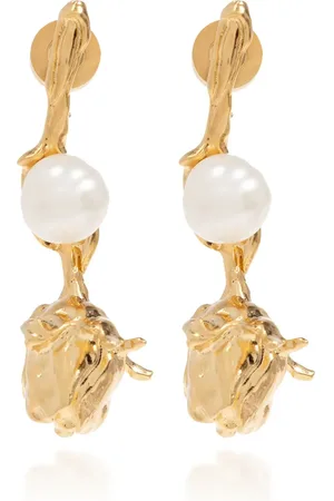 Marni Aretes con detalle de perla