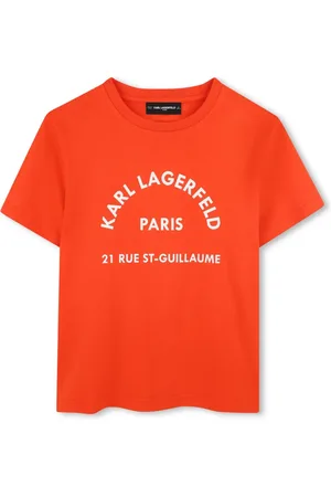 Karl Lagerfeld Playera con logo estampado