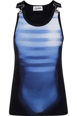 Jean Paul Gaultier Top con motivo de rayas