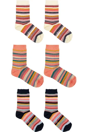 Paul Smith Set de tres pares de calcetines con motivo Swirl