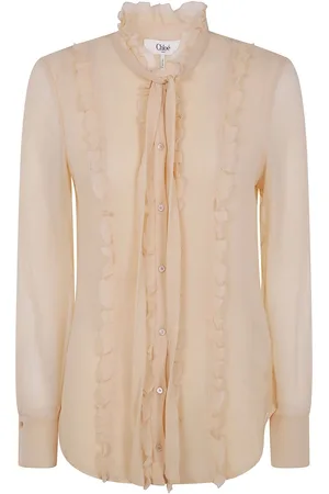 Chloé Blusa ajustada con volantes