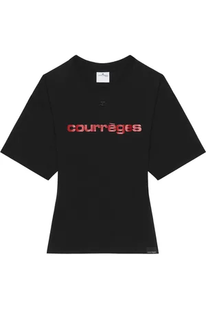 Courrèges Playera con logo estampado