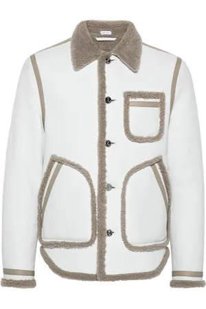 Thom Browne Chamarra con ribete texturizado