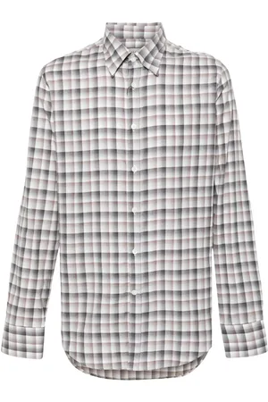 CANALI Camisa con cuadros estampados