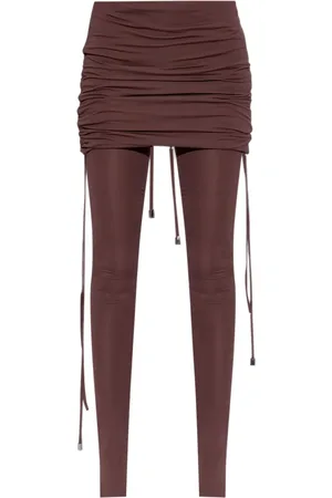 The Attico Leggins con diseño drapeado