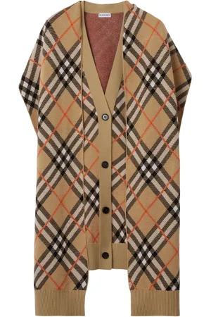 Burberry Cárdigan sin mangas y mascada