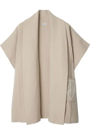 Burberry Capa con logo en intarsia