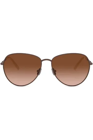 Brunello Cucinelli Lentes de sol con armazón estilo piloto
