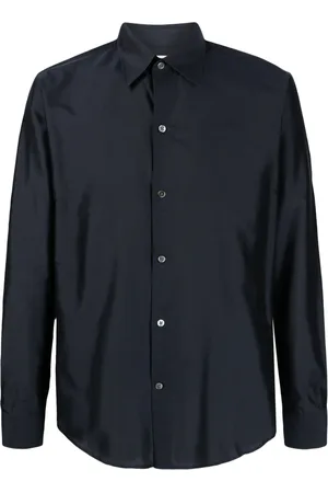 Fursac Camisa de seda con cuello de pico