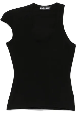 DAVID KOMA Camiseta con mangas asimétricas