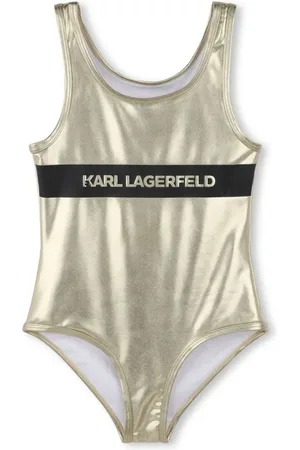 Karl Lagerfeld Traje de baño con logo estampado