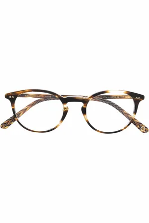 Etnia Barcelona Lente con armazón redonda estilo carey