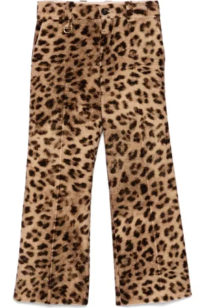 Chloé Pantalones con estampado de leopardo