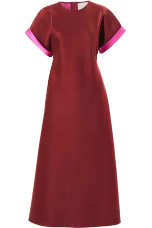 Carolina Herrera Vestido midi con corte al bies