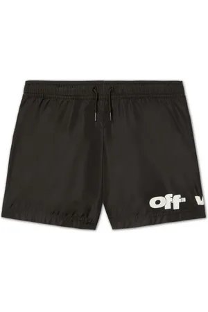 OFF-WHITE Shorts de playa con logo