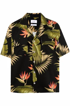 Rhude Camisa con palmeras estampadas