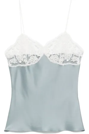 Chloé Top satinado con encaje