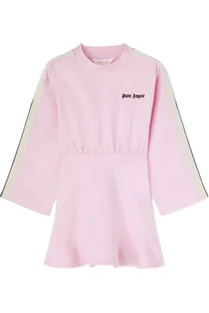 Palm Angels Vestido estampado con cuello redondo