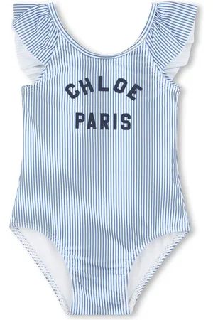 Chloé Traje de baño con logo estampado