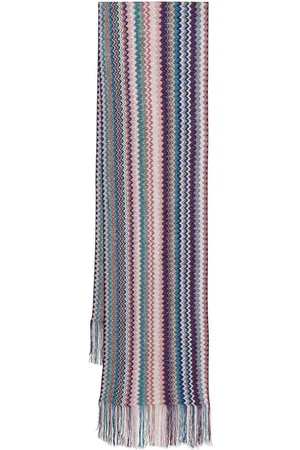 Missoni Mascada con motivo en zigzag y flecos