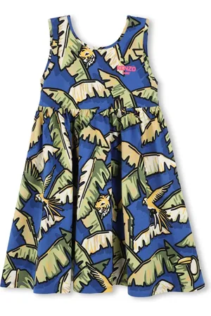 Kenzo Vestido con estampado de jungla
