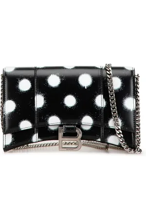 Balenciaga Bolsa crossbody Shiny Box Calfskin Polka Dot Hourglass Wallet On Chain 2016-2024