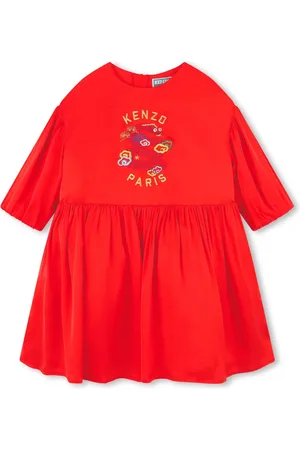 Kenzo Vestido con logo bordado