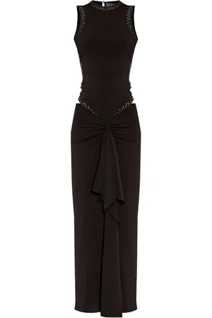 The Attico Vestido con detalles de strass