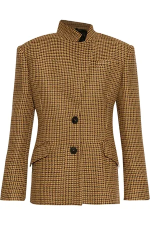 The Attico Blazer con motivo pied de poule