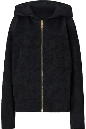 GENNY Hoodie con motivo floral en jacquard