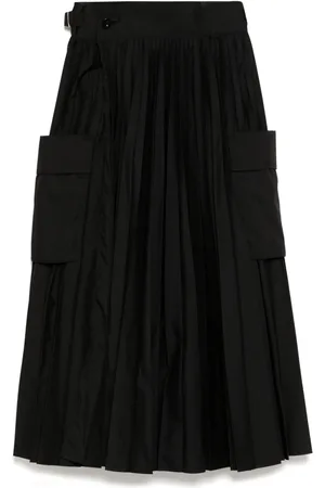 SACAI Falda con detalle plisado