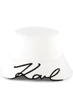 Karl Lagerfeld Gorro de pescador con logo bordado