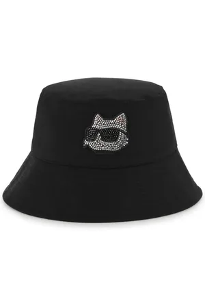 Karl Lagerfeld Gorro de pescador con logo estampado