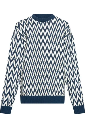 Lanvin Suéter con motivo en zigzag