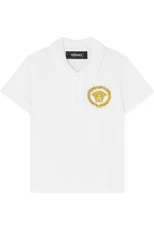 VERSACE Playera tipo polo manga corta