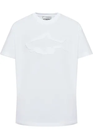 Iceberg Playera con aplique de tiburón