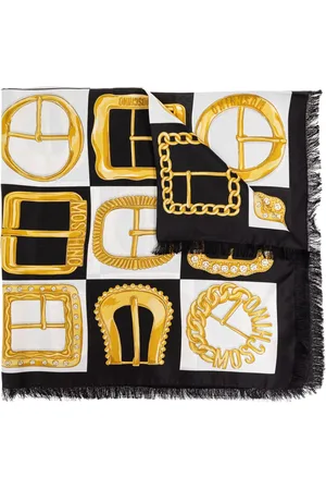 Moschino Mascada con hebilla estampada